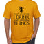 I Drink and I Know Things Tyrion GOT Black Pop Culture Men's T-Shirt