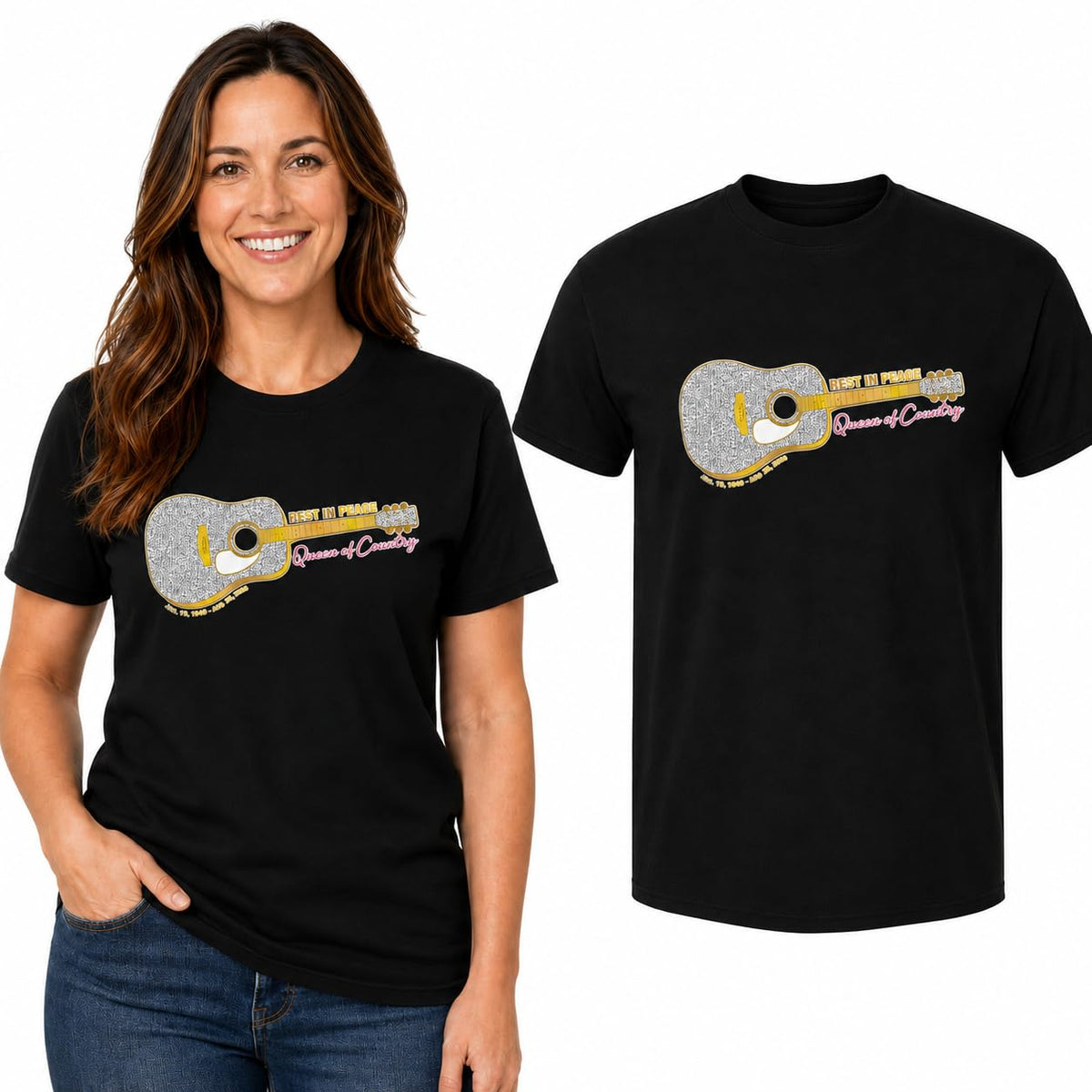 Queen of Country RIP Shirt Pop Culture Men's T-Shirt