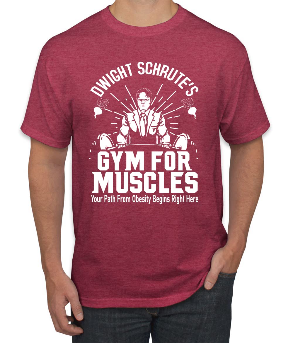 Dwight Schrute's Gym for Muscles Pop Culture Men's T-Shirt
