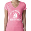 Funny Island Pop Culture Womens Junior Fit V-Neck Tee