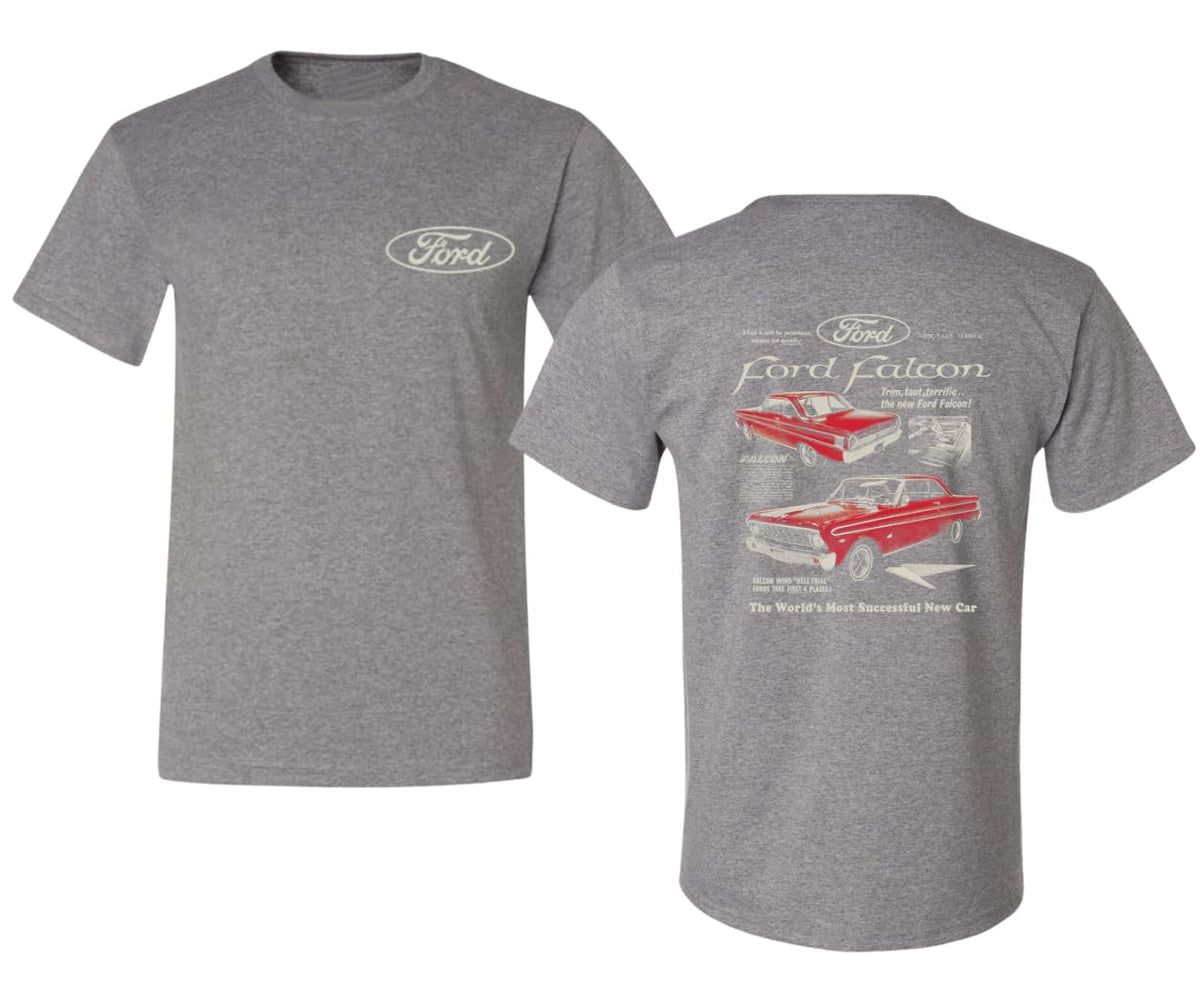 Ford Falcon Classic Car Vintage Muscle Automotive Design Truck Cars and Trucks Front and Back Men's T-Shirt
