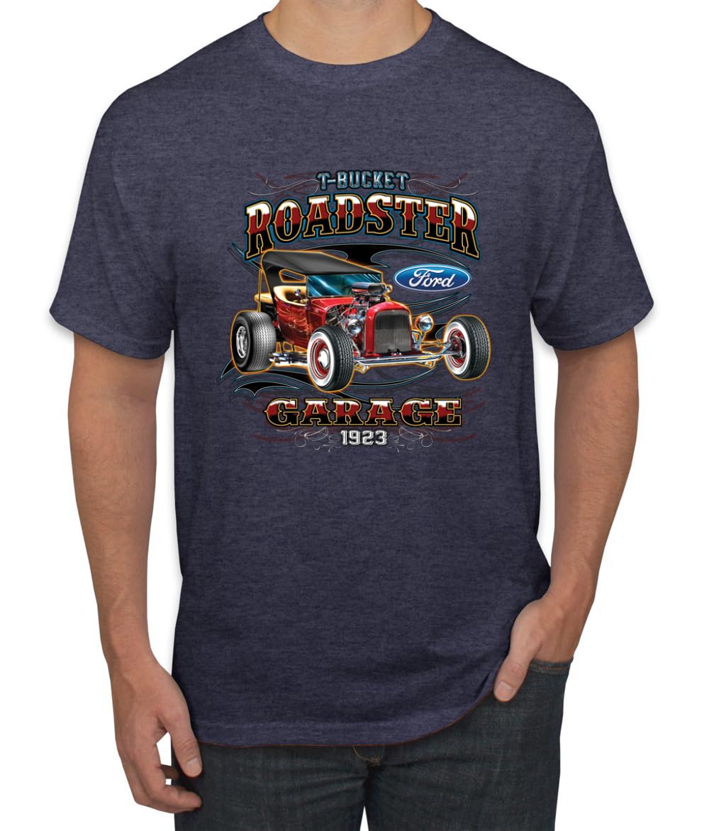 Ford Retro T-Bucket Roadster 1923 Vintage Garage Motors Cars and Trucks Men's T-Shirt