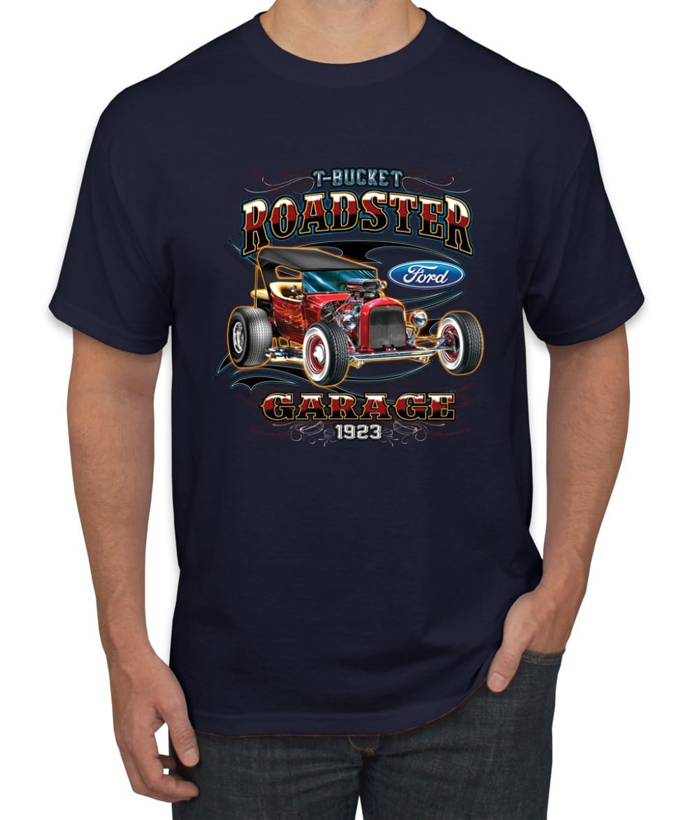Ford Retro T-Bucket Roadster 1923 Vintage Garage Motors Cars and Trucks Men's T-Shirt