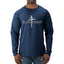 Redeemed Cross Jesus Christ Nails Inspirational/Christian Faith Mens Long Sleeve Shirt