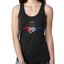 Ford Mustang Shirt USA Flag Mustang Emblem Cars and Trucks Ladies Racerback Tank Top