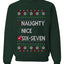 67 Ugly Christmas Sweater Nice Naughty 6-7 Meme Six Seven Unisex Crewneck Sweatshirt