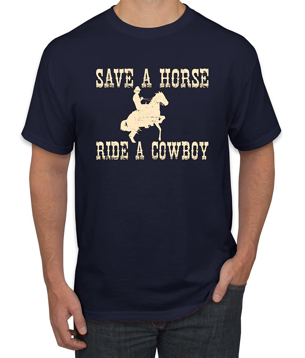 Save A Horse Ride A Cowboy Pop Culture Men's Graphic T-Shirt
