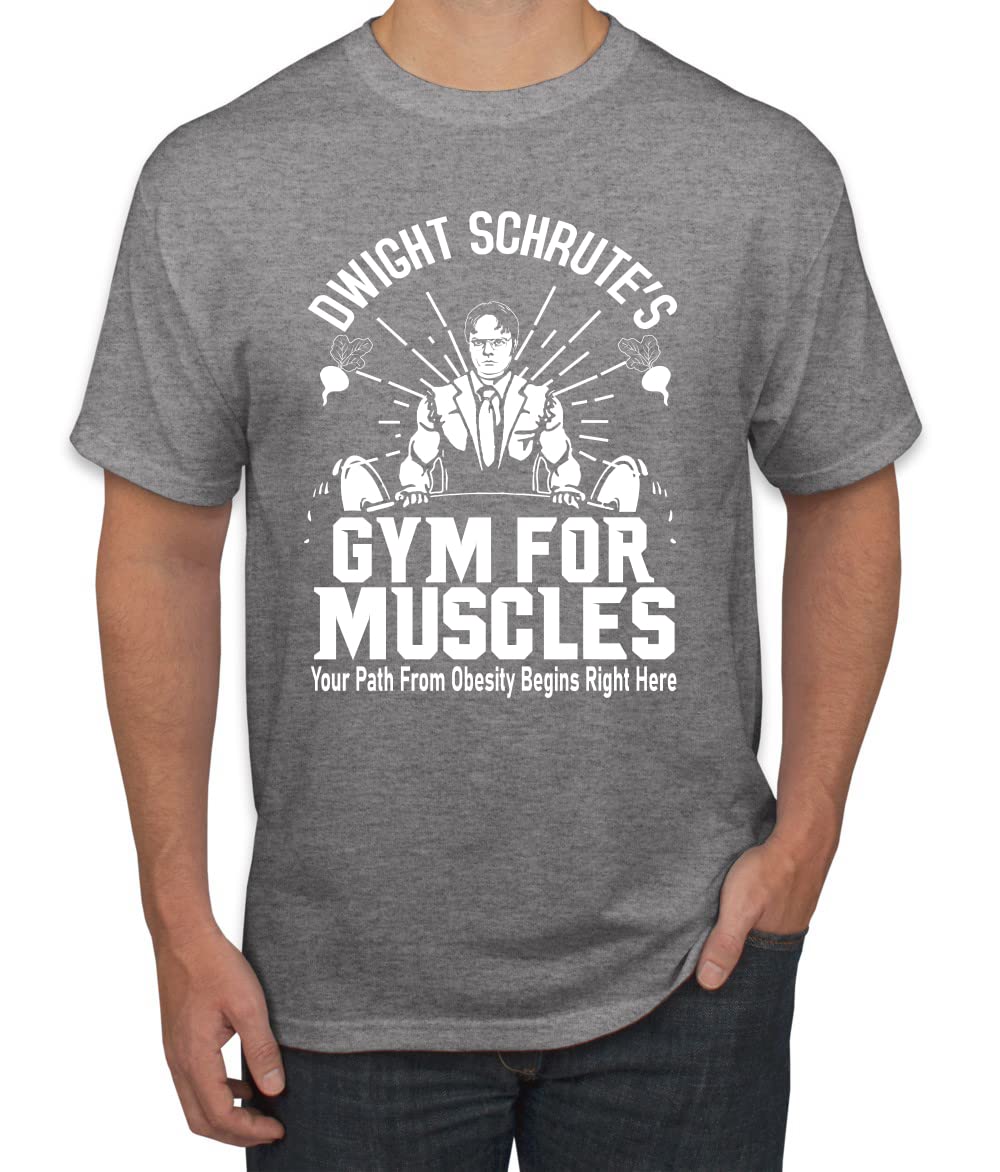Dwight Schrute's Gym for Muscles Pop Culture Men's T-Shirt