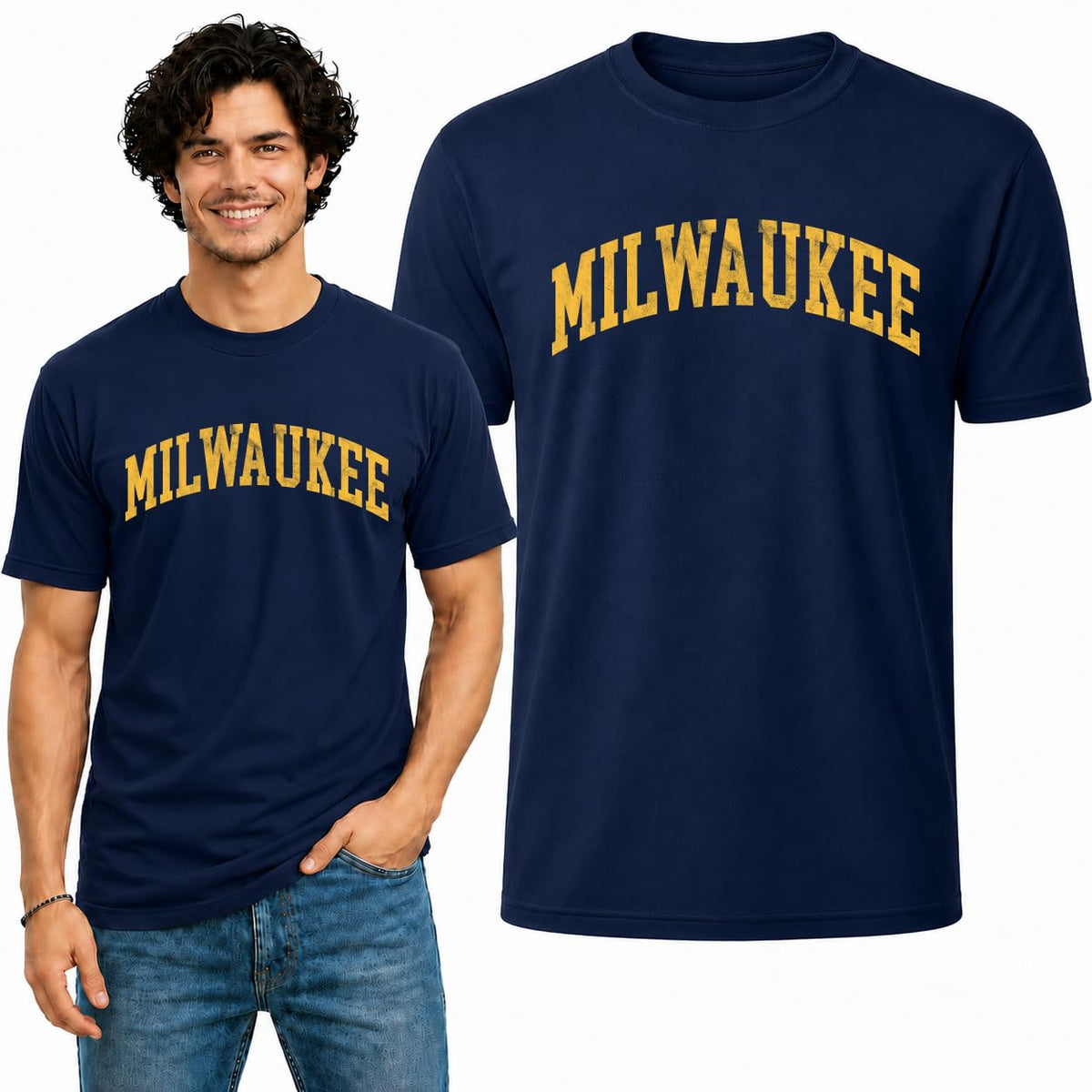 Milwaukee Fan Tee T-Shirt for Men and Women Graphic T-Shirt
