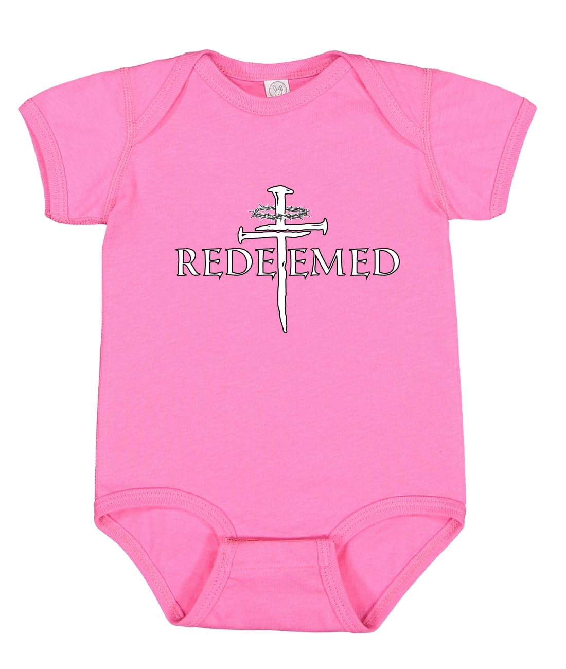 Redeemed Cross Jesus Christ Nails Inspirational/Christian Baby Creeper Boys Girls Infant Graphic Bodysuit
