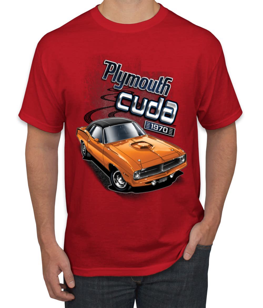Plymouth Cuda 1970 Vintage Classic American Made Cars and Trucks Men's Graphic T-Shirt