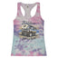 Classic Vintage Ford Bronco Enjoy The Ride Cars and Trucks Tie-Dye Racerback Tank Top
