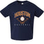 American Baseball Fan Vintage Distressed Field Sports Toddler Crew Graphic T-Shirt