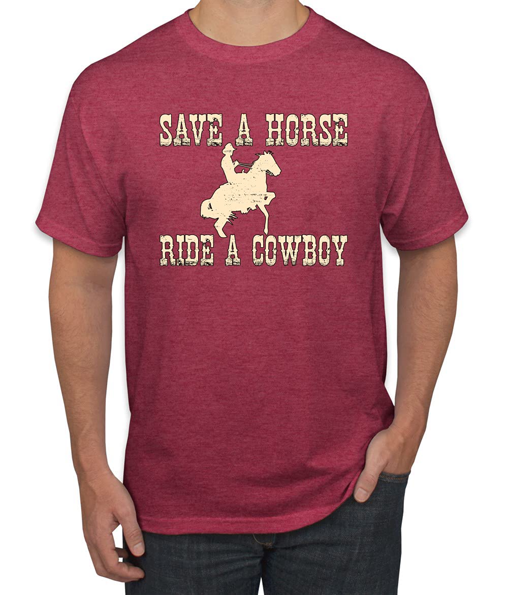 Save A Horse Ride A Cowboy Pop Culture Men's Graphic T-Shirt