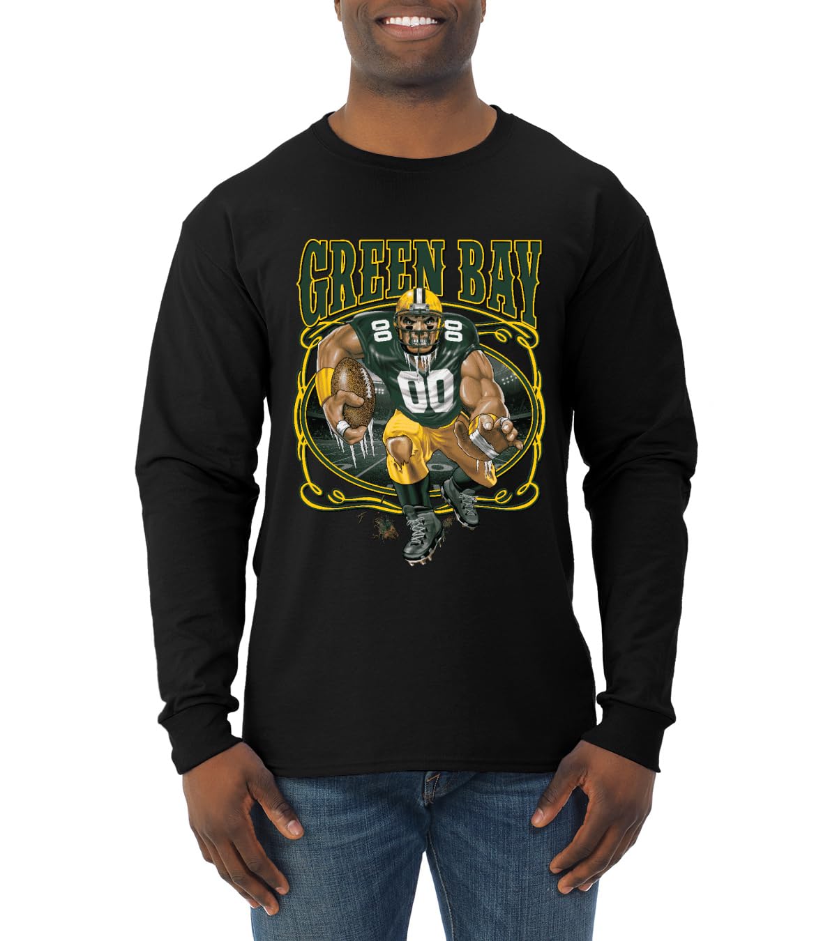 Green Bay Fan | GB Fantasy Football Sports Mens Long Sleeve Shirt