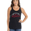 Football Hometown Fan Heart Script Writing Sports Tri-Blend Racerback Tank Top