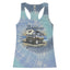 Classic Vintage Ford Bronco Enjoy The Ride Cars and Trucks Tie-Dye Racerback Tank Top