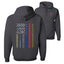 No One Fights Alone First Responder Hoodie Dispatcher EMS Corrections Police Fire Military Unity Hooded Sweatshirt