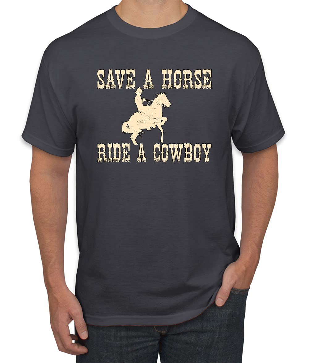 Save A Horse Ride A Cowboy Pop Culture Men's Graphic T-Shirt