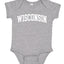State of Wisconsin College Style White Fashion Baby Black Sports Baby Creeper Boys Girls Infant Bodysuit