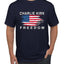 Freedom Shirt Red White and Blue USA Flag Tee, Patriotism American Pride Men's T-Shirt