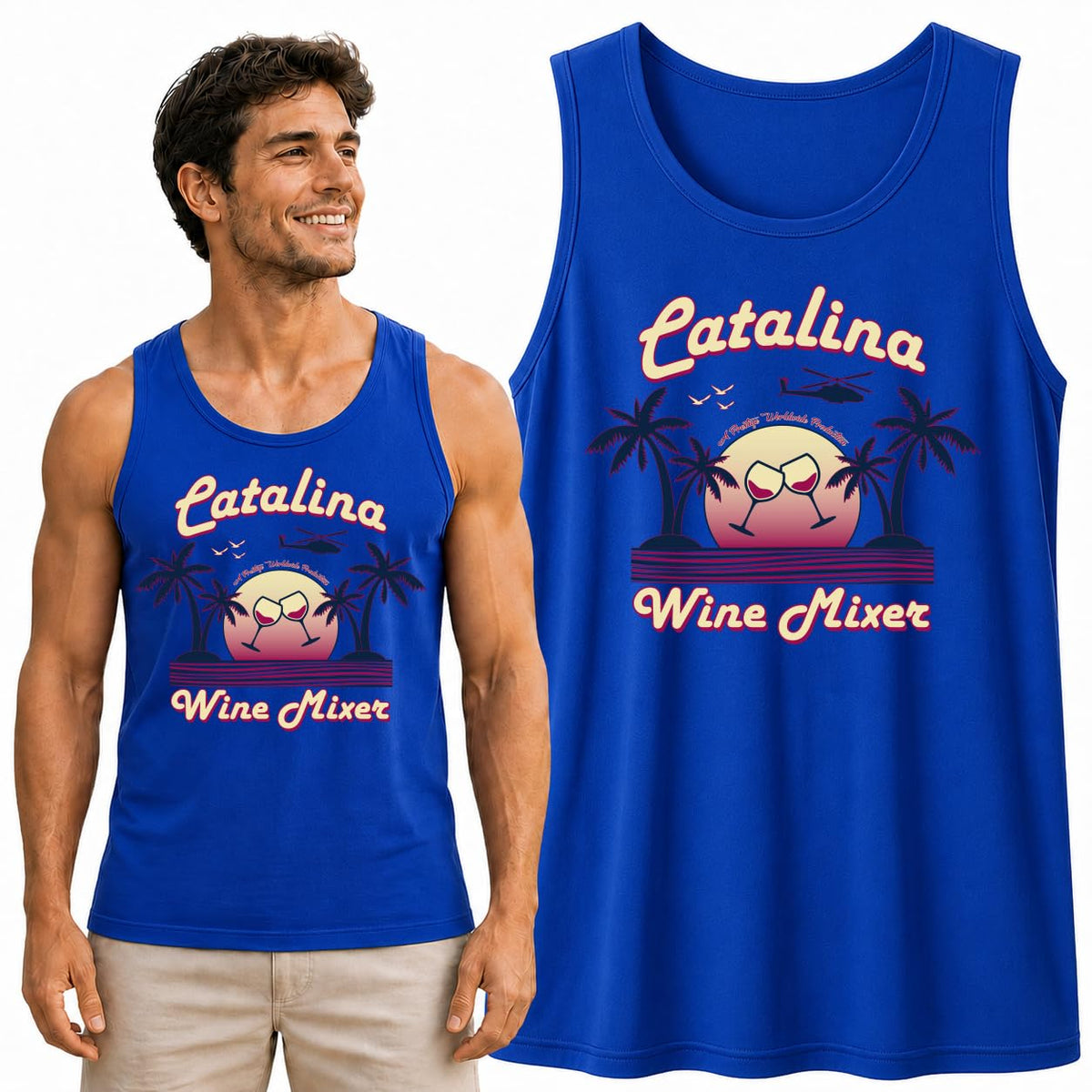 Funny Mixer Island  Pop Culture Mens Tank Top