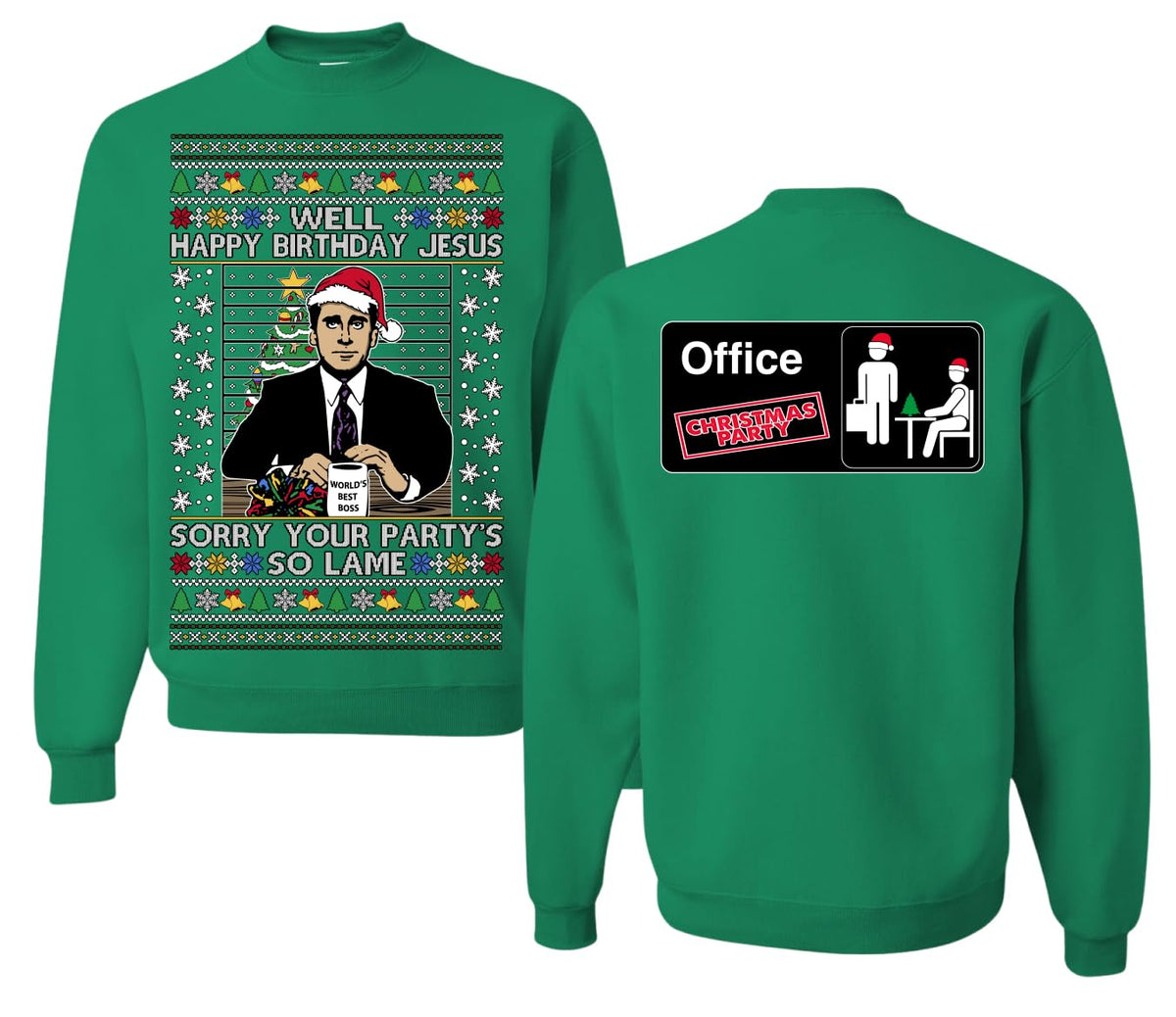 Well Happy Birthday Jesus Ugly Christmas Sweater Mens Womens Sweatshirt