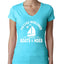 Funny Island Pop Culture Womens Junior Fit V-Neck Tee