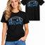 Womens Football Fan Cotton Tee Graphic We love City T Shirt