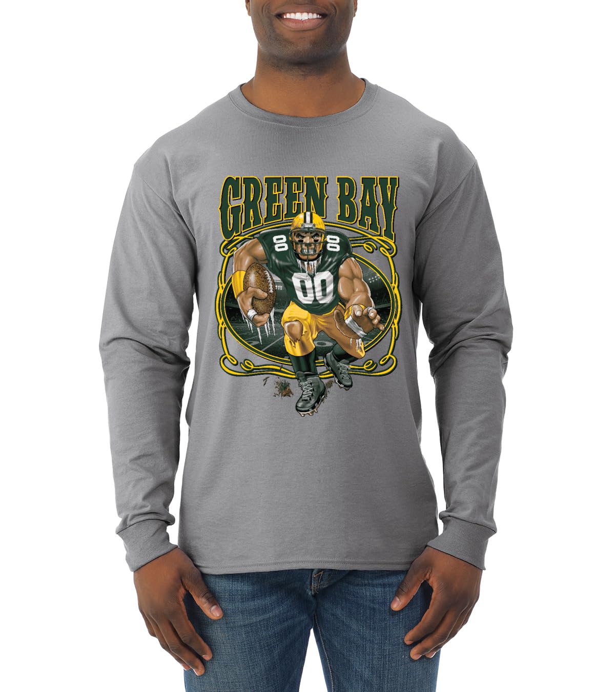 Green Bay Fan | GB Fantasy Football Sports Mens Long Sleeve Shirt