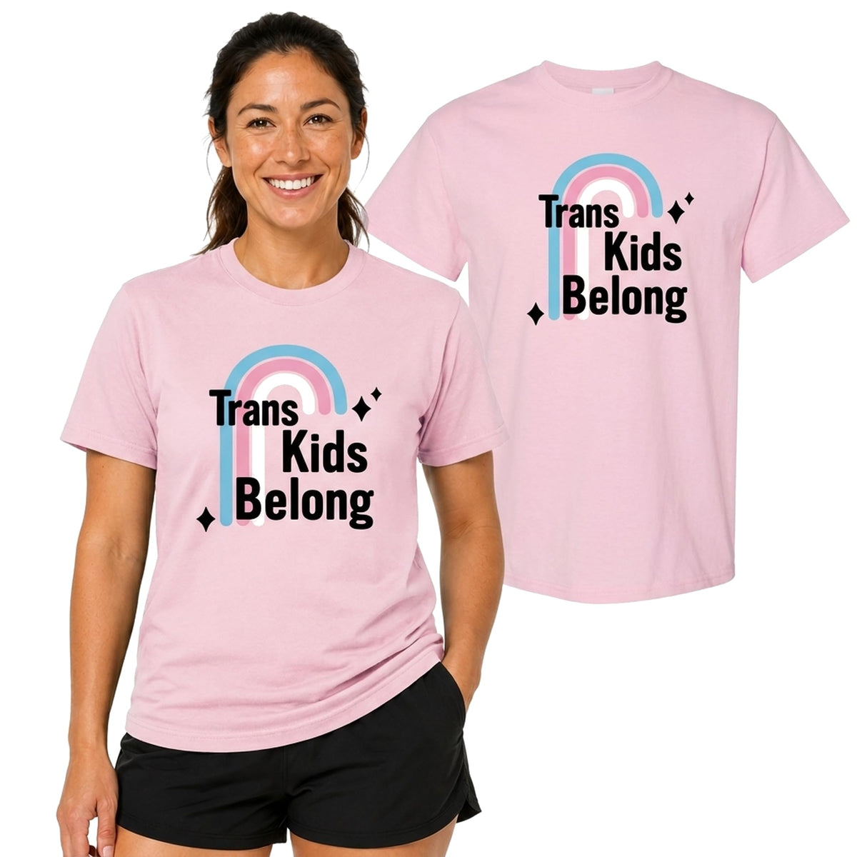 Trans Kids Belong Shirt, Transgender  LGBT Pride Men's T-Shirt