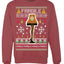 Fragile Leg Lamp Ugly Christmas Sweater Unisex Crewneck Graphic Sweatshirt