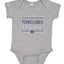 College Football Fan Shirt, Vintage Distressed Field, Retro USA Sports Baby Creeper Boys Girls Infant Bodysuit