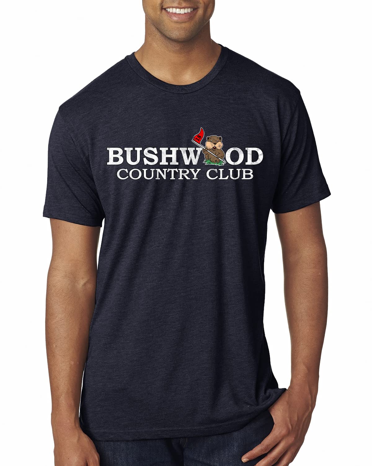 Bushwood Country Funny Golfing Shirt Humor Mens Premium Tri Blend T-Shirt