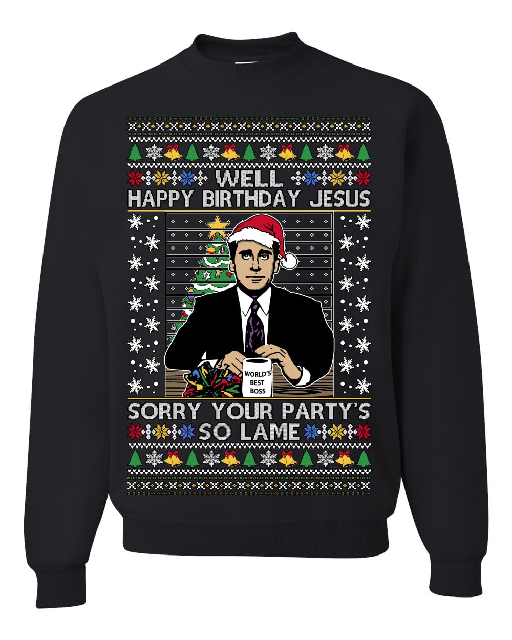 Well Happy Birthday Jesus Ugly Christmas Sweater Mens Womens Sweatshirt