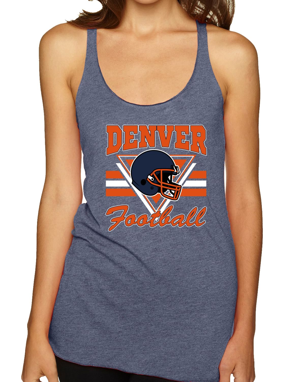 DEN Fantasy Football Sports Women's Triblend Racerback Tank