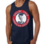 Shelby Cobra USA Logo Emblem Powered by Ford Motors Cars and Trucks Mens Tank Top