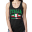 Flag Heart Soccer Fan, Women's Novelty Shirt, Game Day Gift for Her Racerback Tank Top