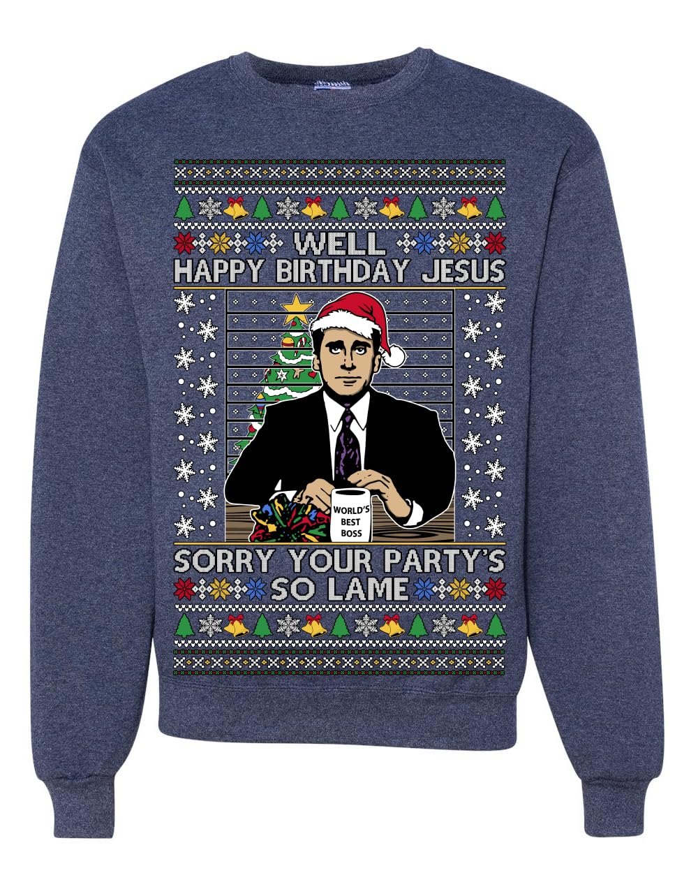 Well Happy Birthday Jesus Ugly Christmas Sweater Mens Womens Sweatshirt