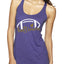 Football Hometown Fan Heart Script Writing Sports Tri-Blend Racerback Tank Top