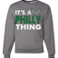 PHI Fantasy Football Sports Fan Pullover Soft Cotton Blend Graphic Unisex Crewneck Sweatshirt