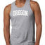 State of Oregon College Style White Fashion Mens Tank Top