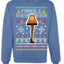 Fragile Leg Lamp Ugly Christmas Sweater Unisex Crewneck Graphic Sweatshirt