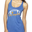 Football Hometown Fan Heart Script Writing Sports Tri-Blend Racerback Tank Top