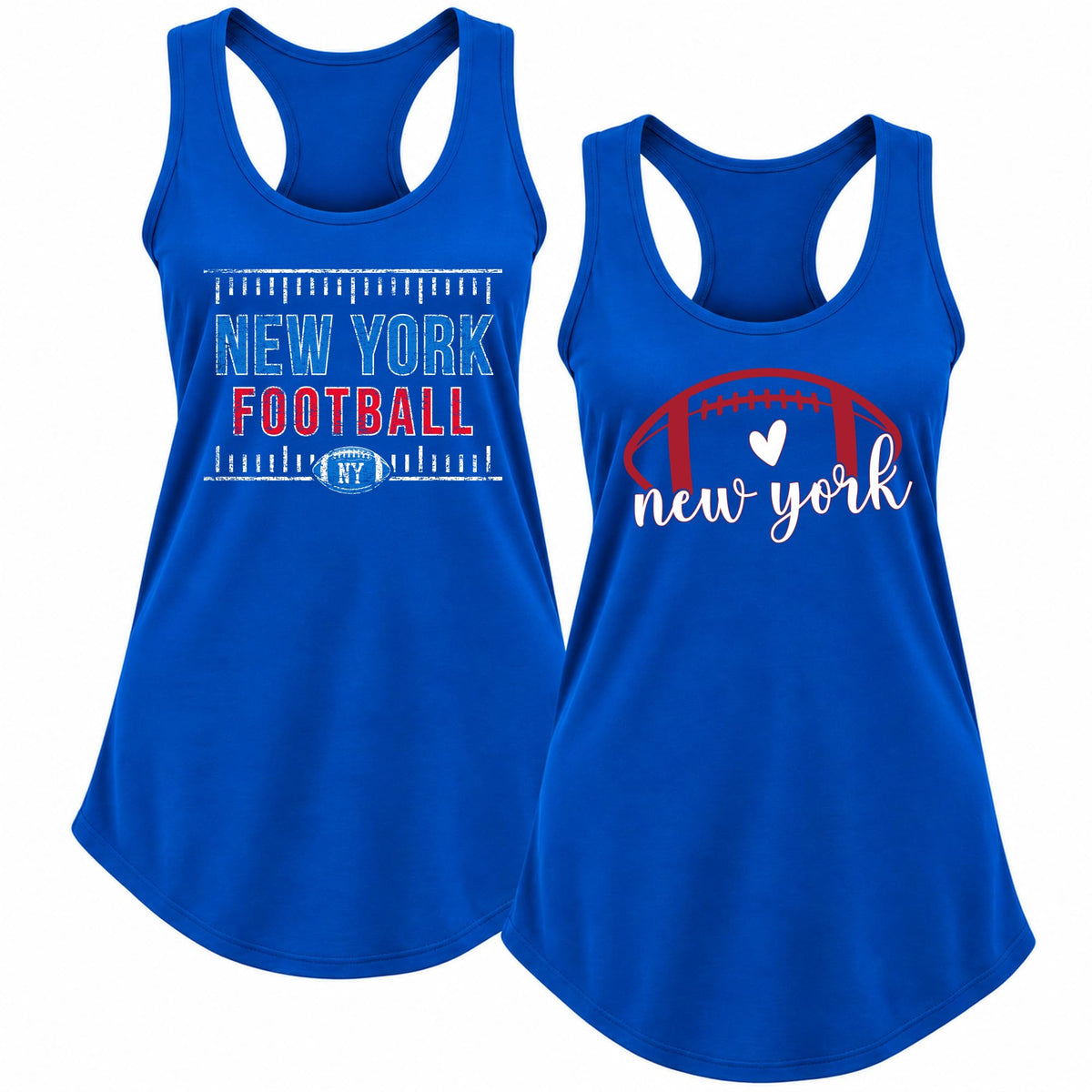 Vintage American Football Team 2 Pack Sports Ladies Racerback Tank Top