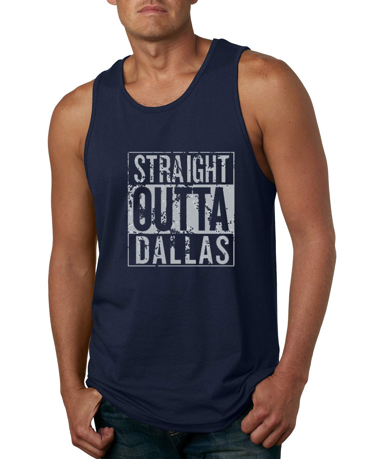 Straight Outta State Fan Fantasy Sports Mens Graphic Tank Top