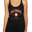 American Baseball Fan Vintage Distressed Field Sports Gift Tri-Blend Racerback Tank