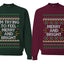 Merry And Bright Couples Ugly Christmas Sweater Crewneck Sweatshirt