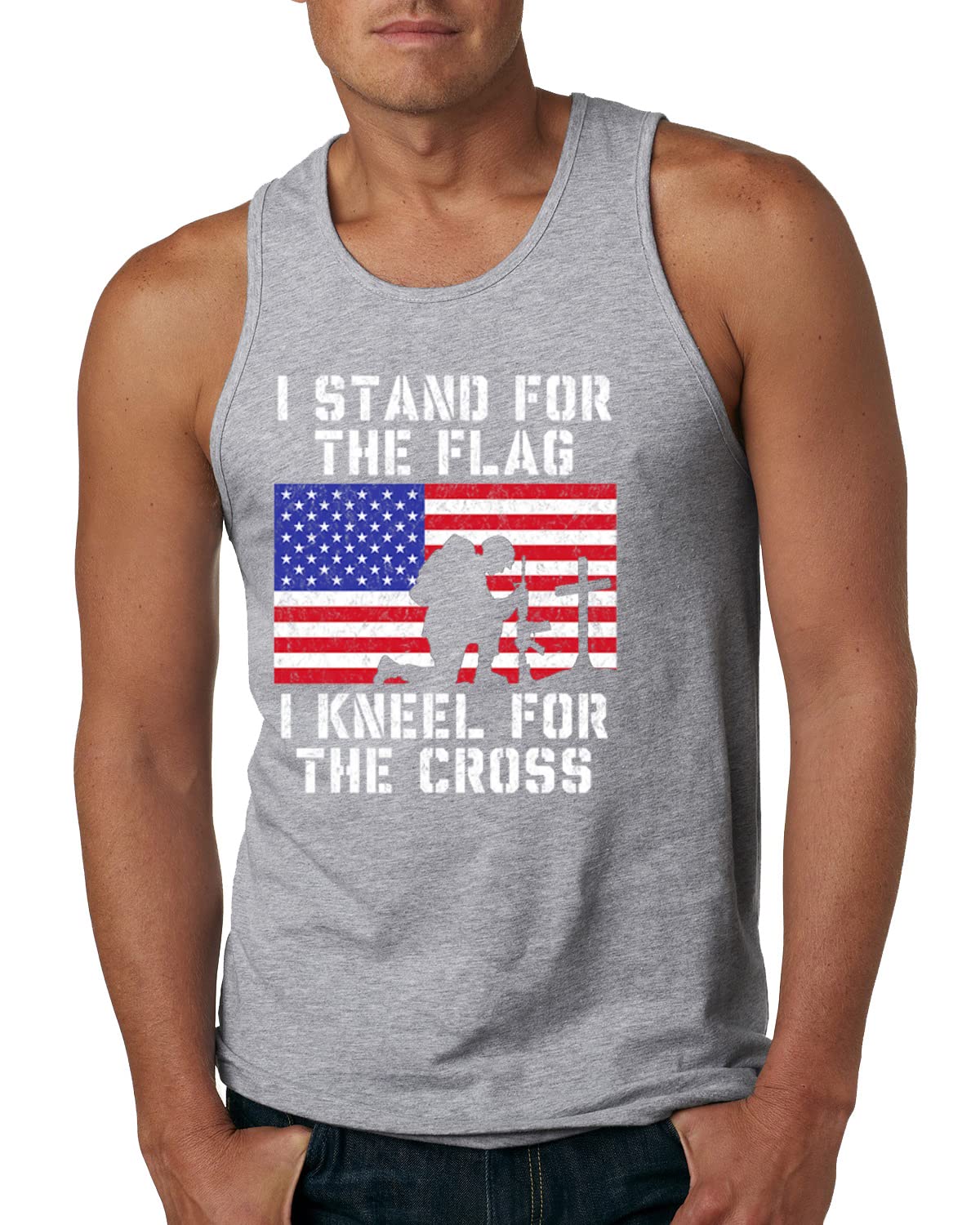Beer Bacon Guns Freedom Funny America USA Drinking Independence Day Mens Graphic Tank Top