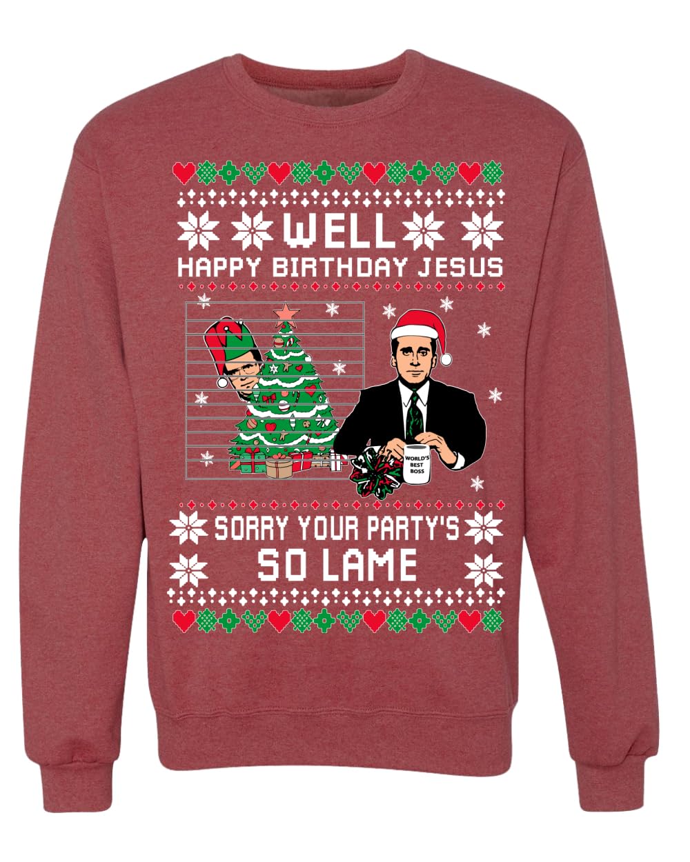 Well Happy Birthday Jesus Ugly Christmas Sweater Mens Womens Sweatshirt